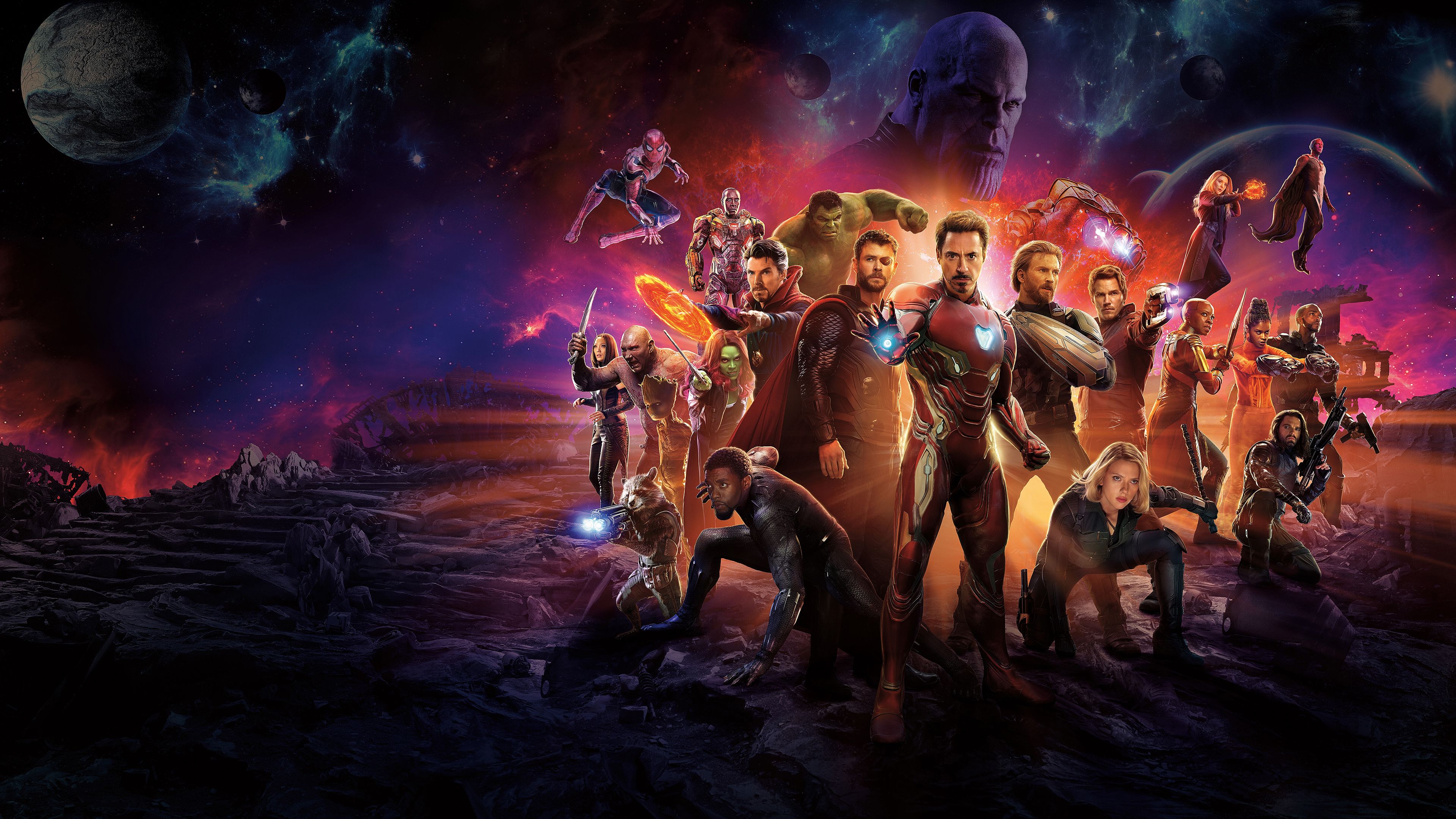 Avengers Infinity War 2018 All Characters Fan Poster Wallpapers