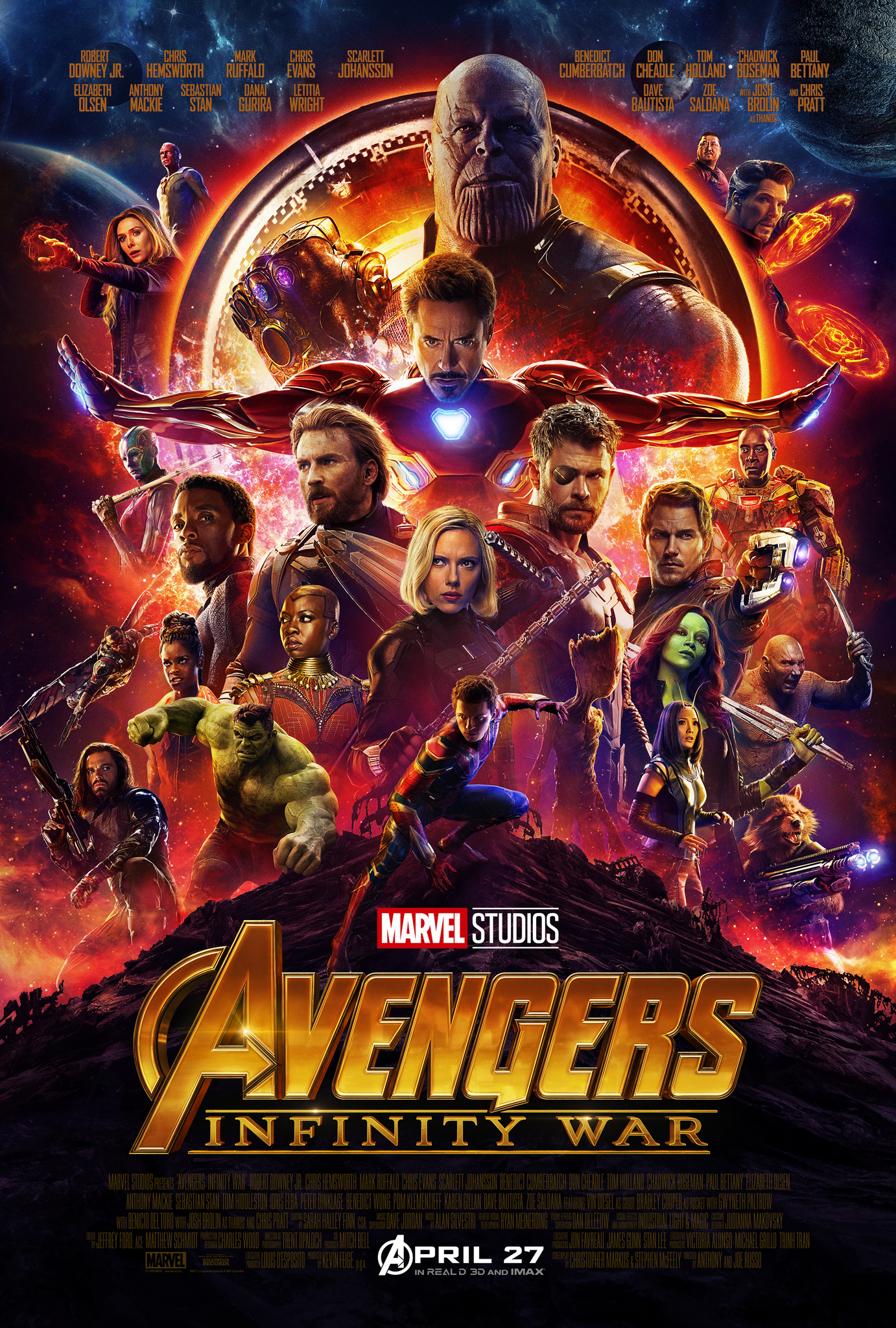 Avengers Infinity War Gauntlet Imax Poster Wallpapers