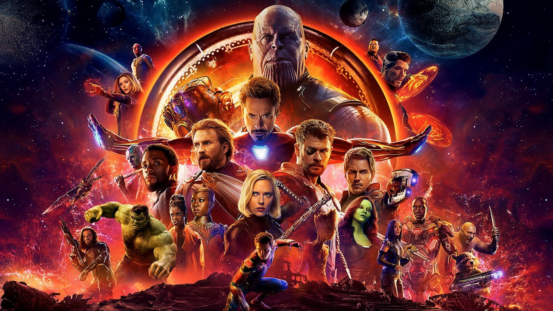 Avengers Infinity War Team Digital Art Wallpapers