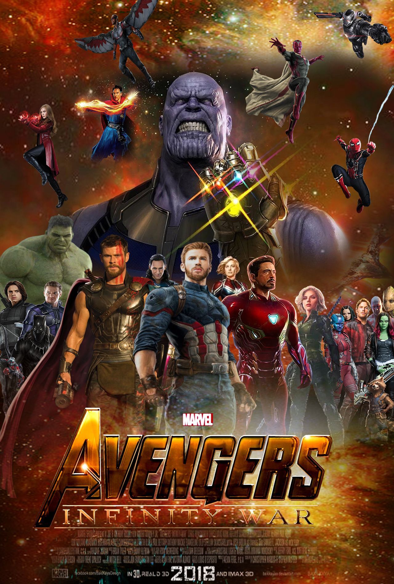 Avengers Infinty War 2018 Poster Wallpapers