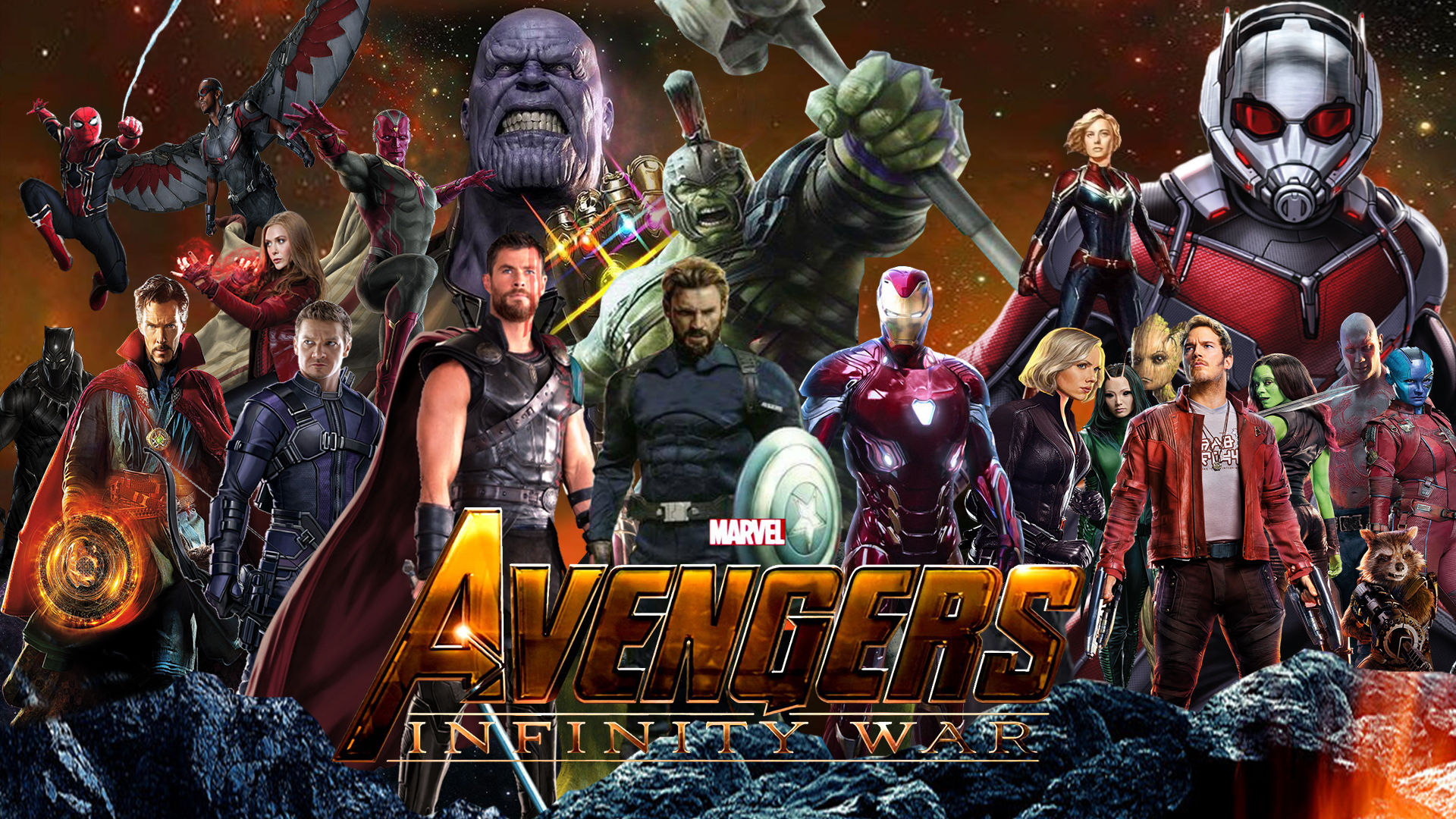 Avengers Infinty War All Superhero Fanart Wallpapers