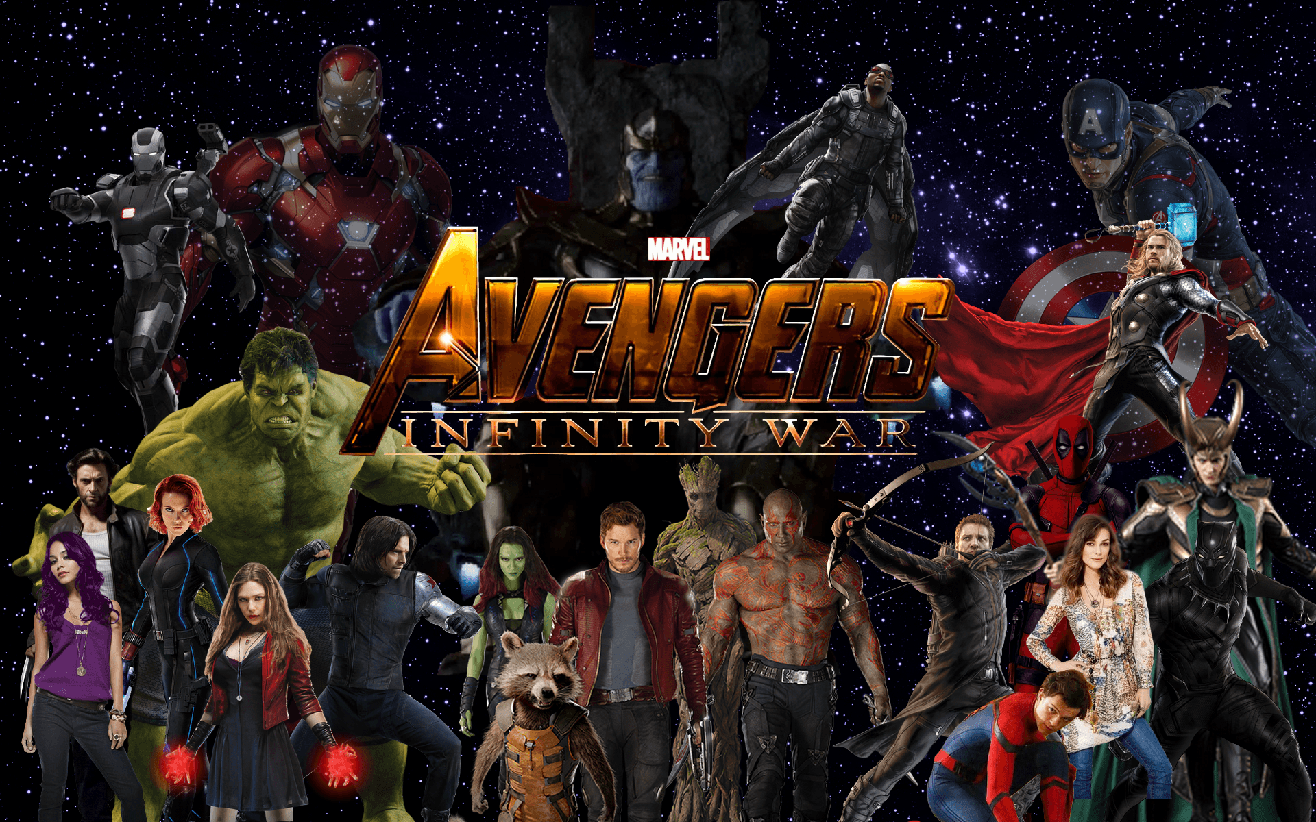 Avengers Infinty War All Superhero Fanart Wallpapers