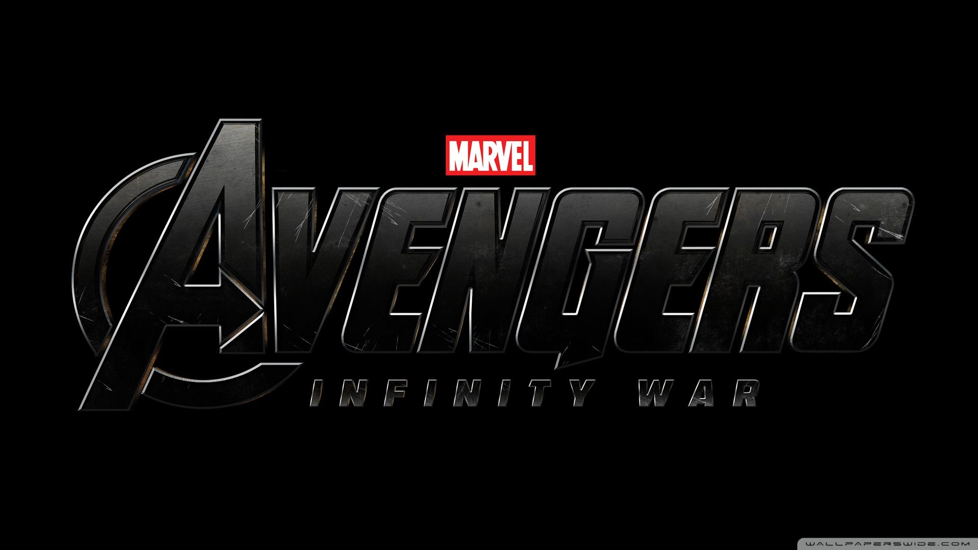 Avengers Infinty War Star Cast And Logo Wallpapers