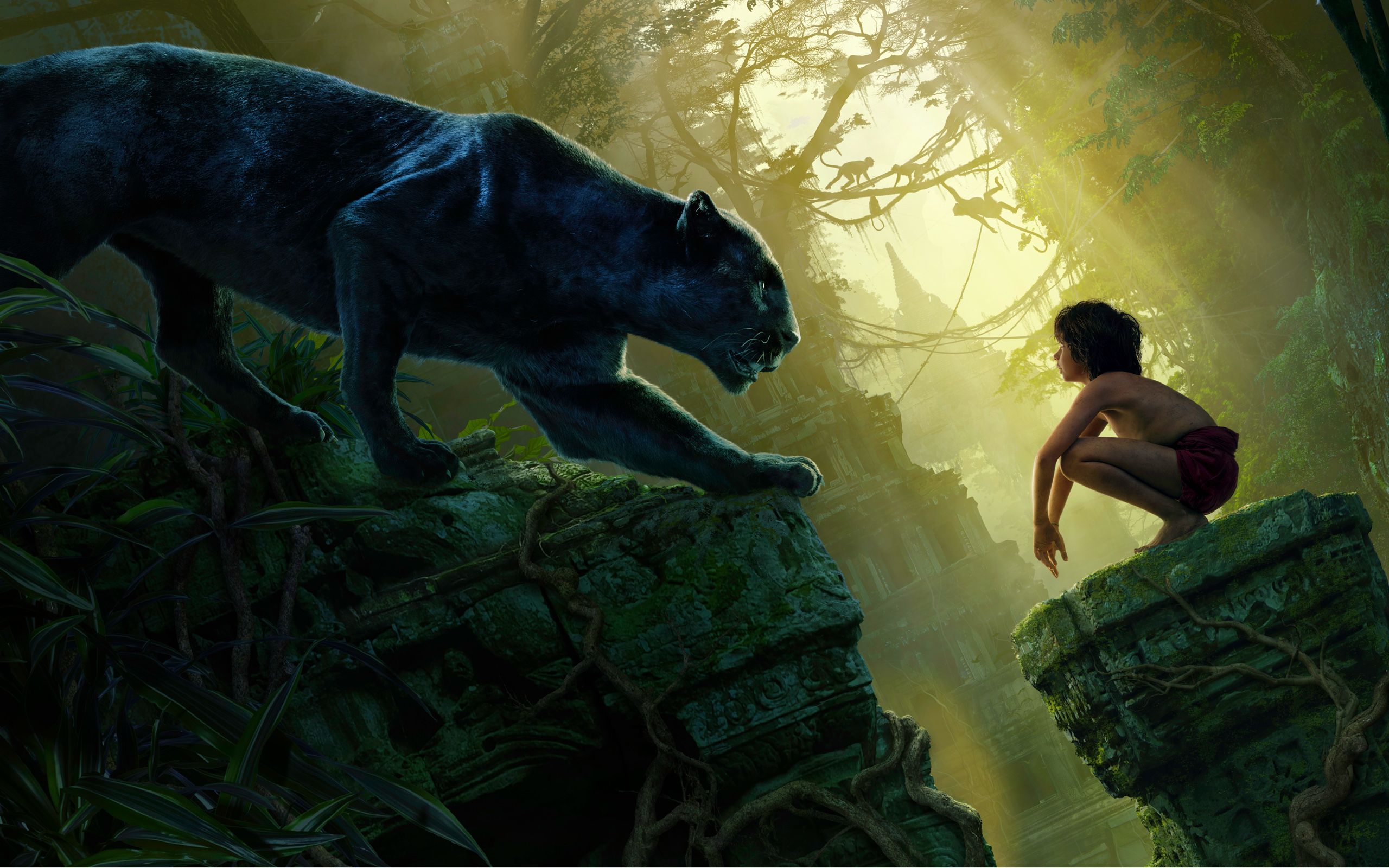 Bagheera &Amp; Mowgli Jungle Book Wallpapers