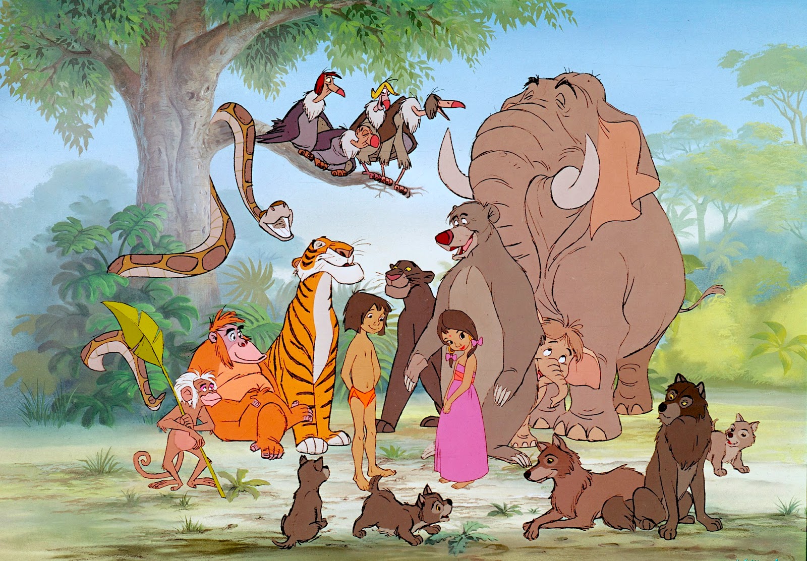 Bagheera &Amp; Mowgli Jungle Book Wallpapers
