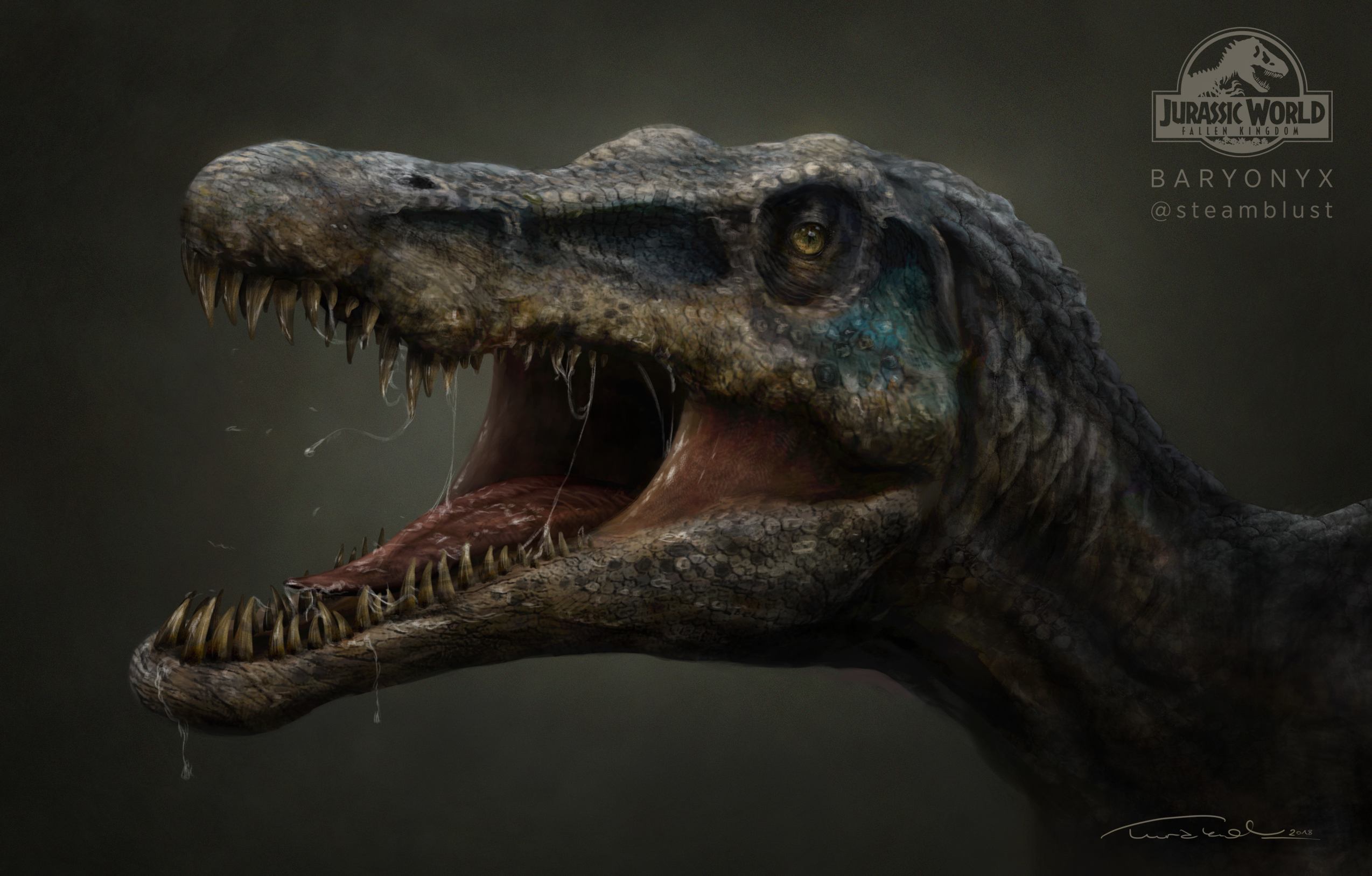 Baryonyx Dinosaur In Jurassic World 2018 Wallpapers
