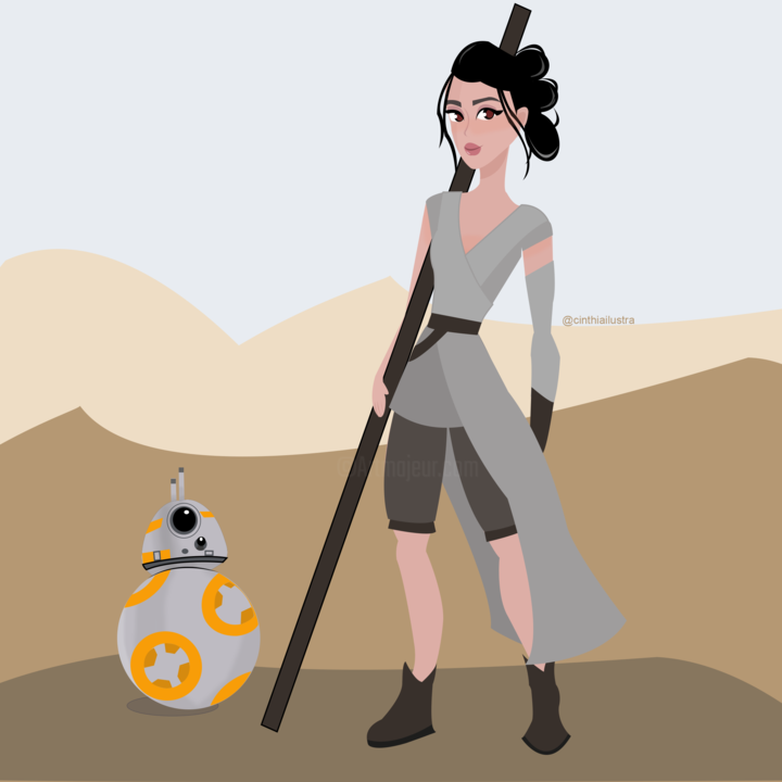 Bb8 And Rey Star Wars Artwork Wallpapers - Most Popular Bb8 And Rey ...