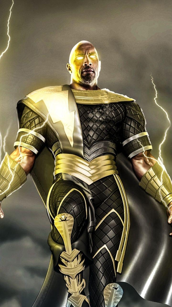 Black Adam As Dwayne Johnson Cool Art Wallpapers