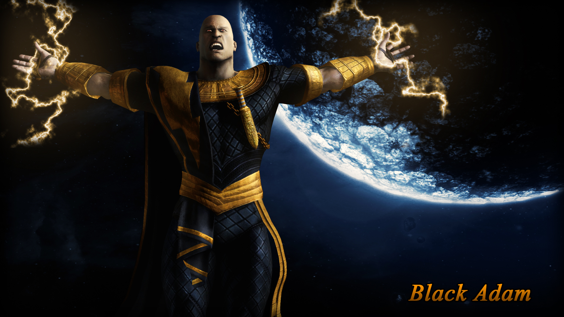 Black Adam Movie Digital Art Wallpapers