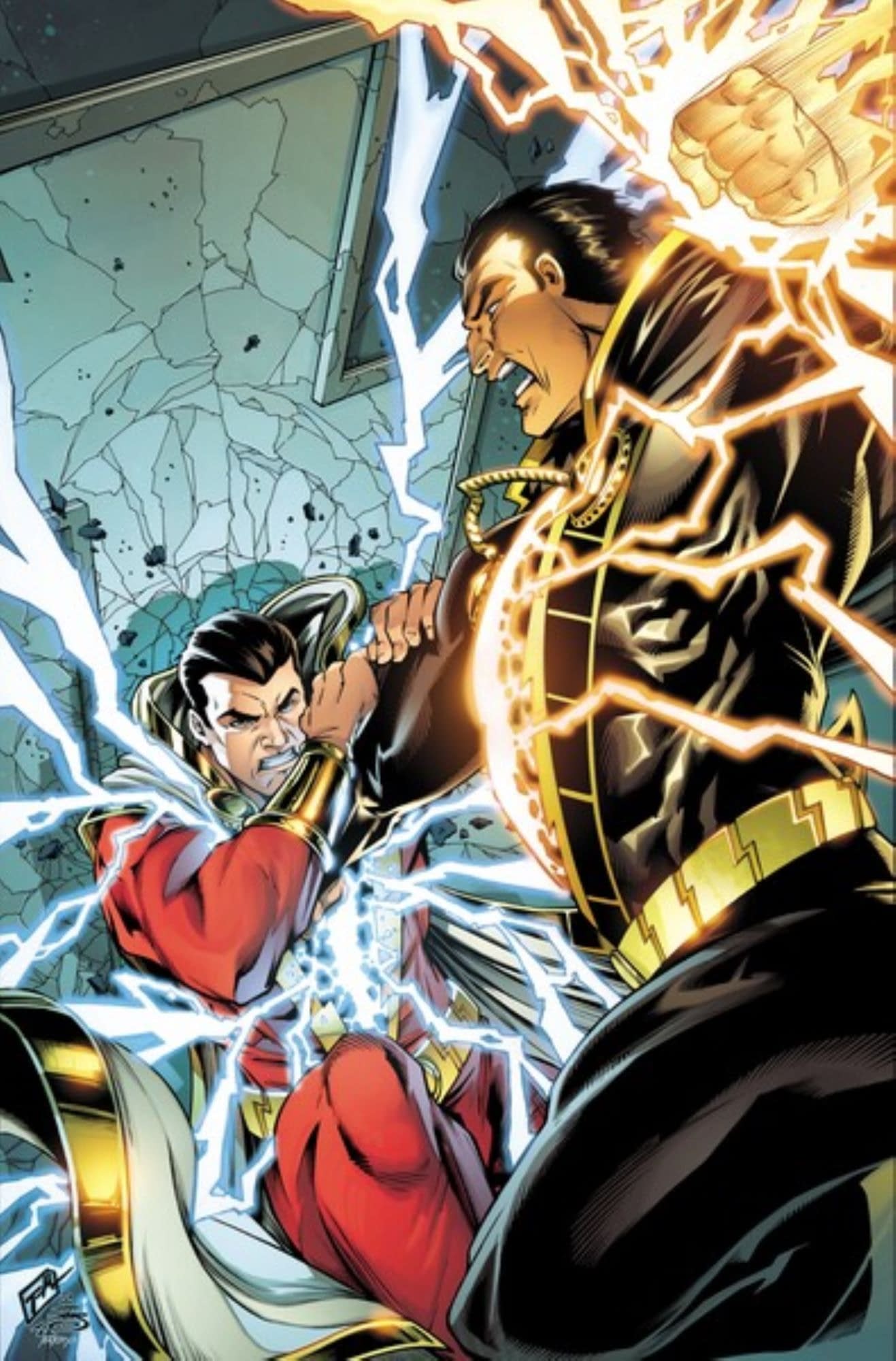 Black Adam Vs Shazam Dc Art Wallpapers