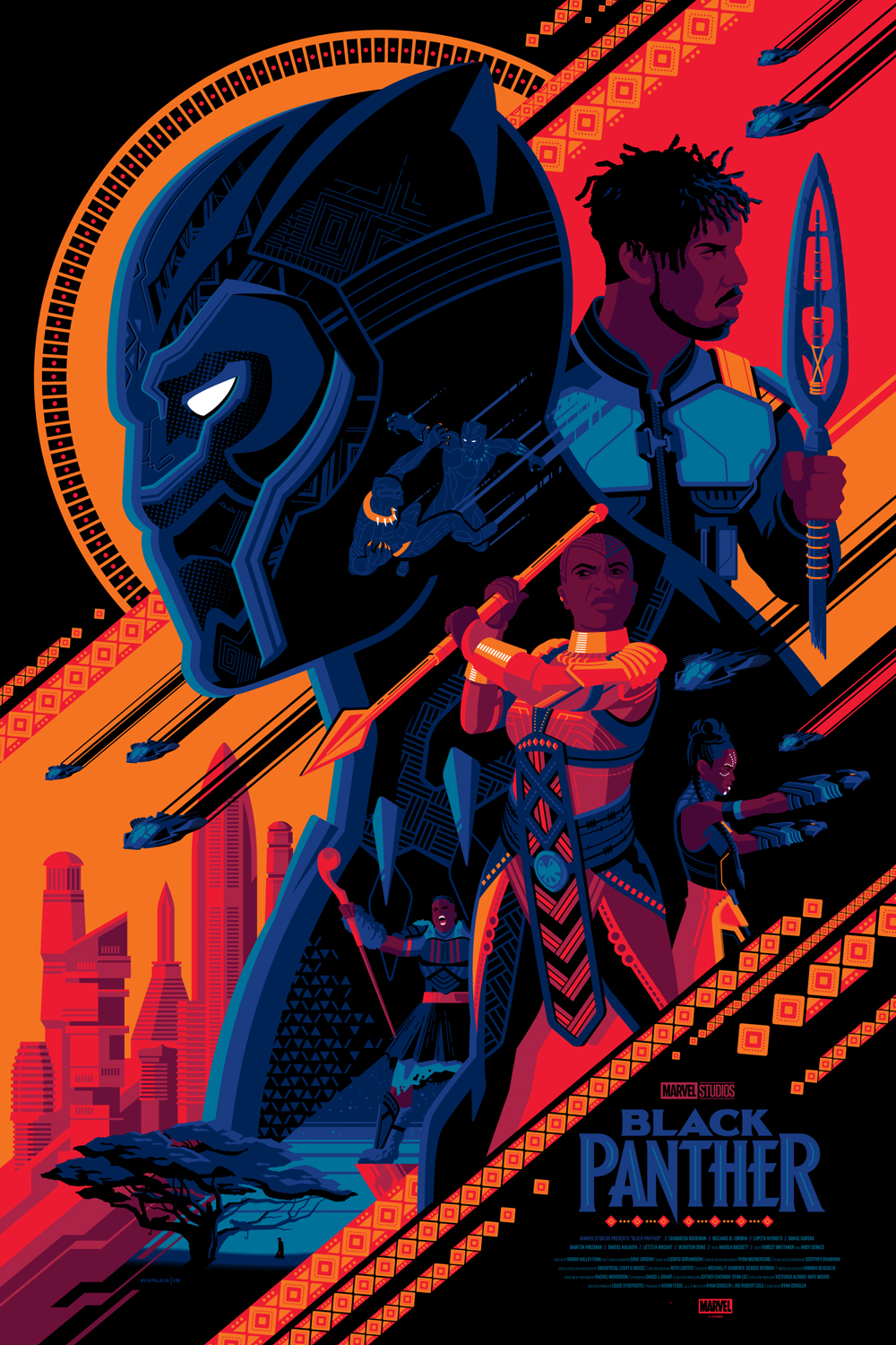 Black Panther Poster Illustration Wallpapers