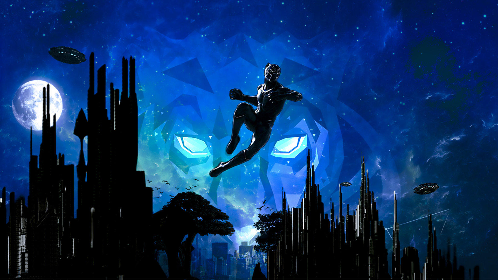 Black Panther Superhero Art Wallpapers