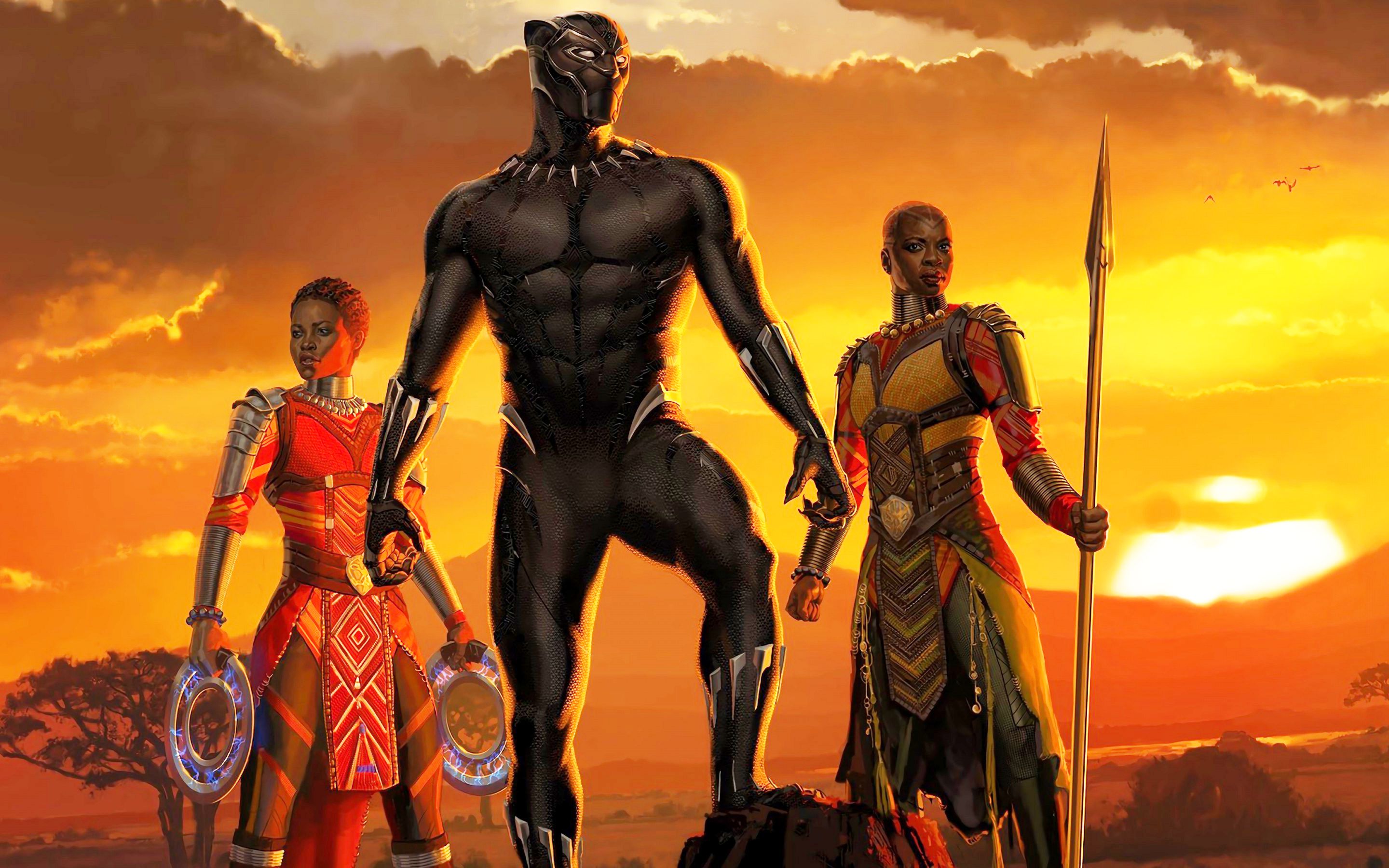 Black Panther, Okoye And Nakia Wallpapers