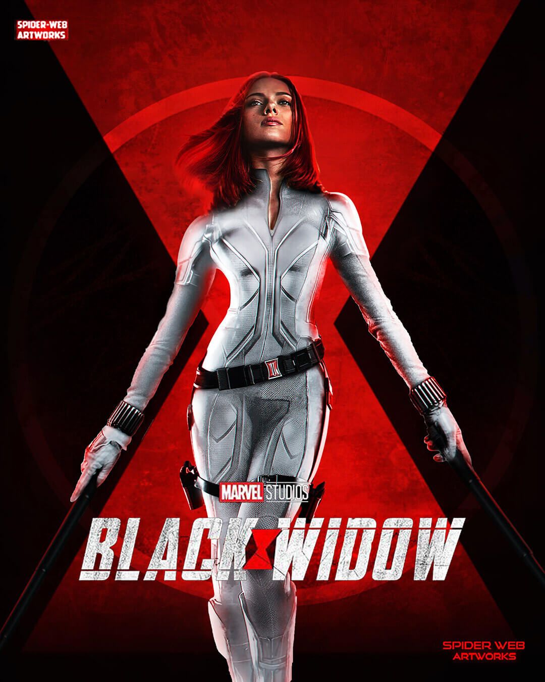 Black Widow 2020 White Suit Wallpapers