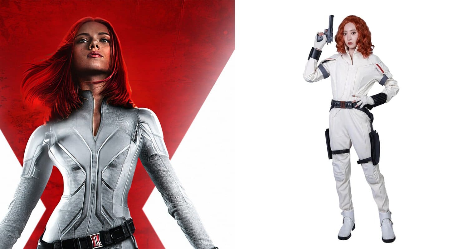 Black Widow 2020 White Suit Wallpapers