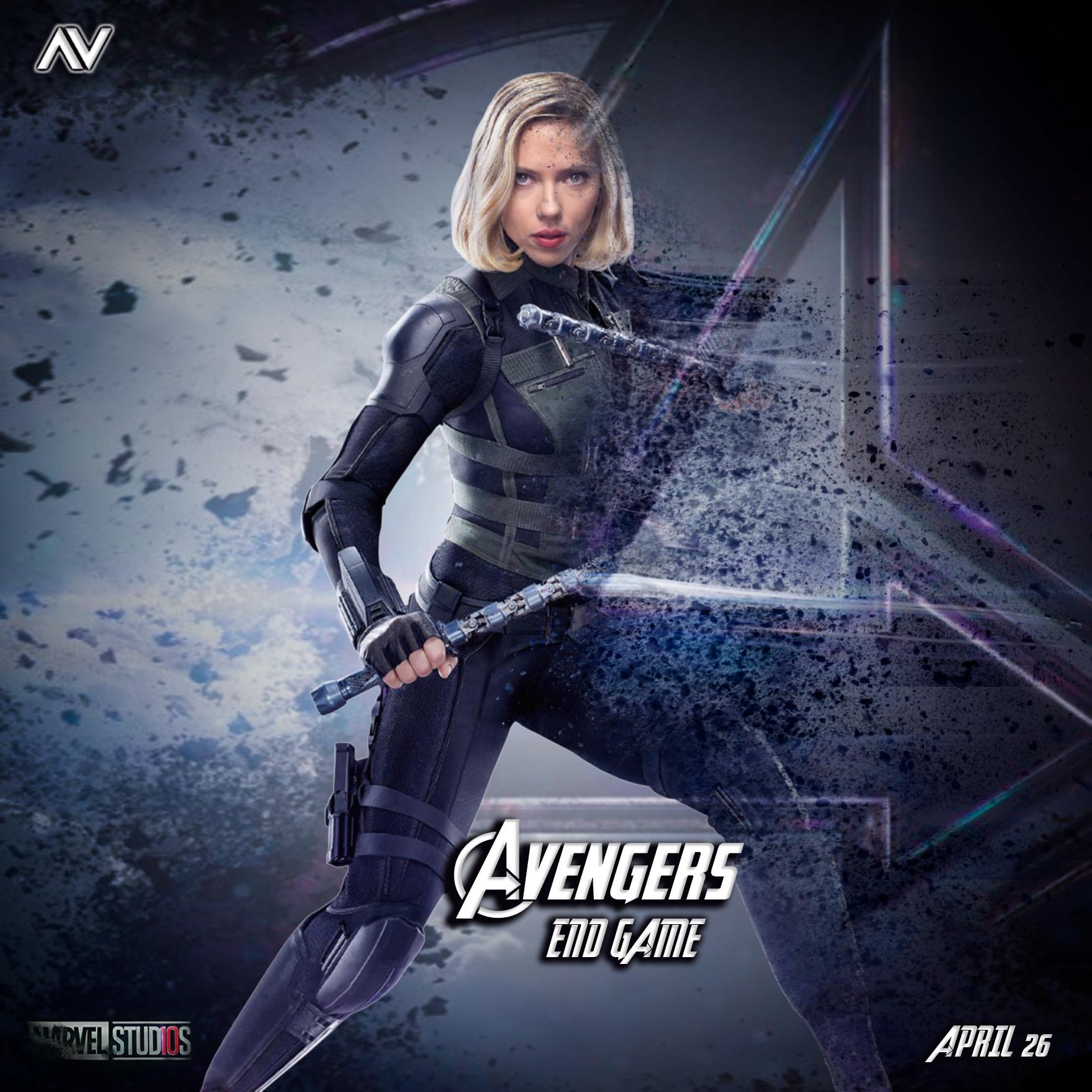 Black Widow In Avengers Endgame Wallpapers