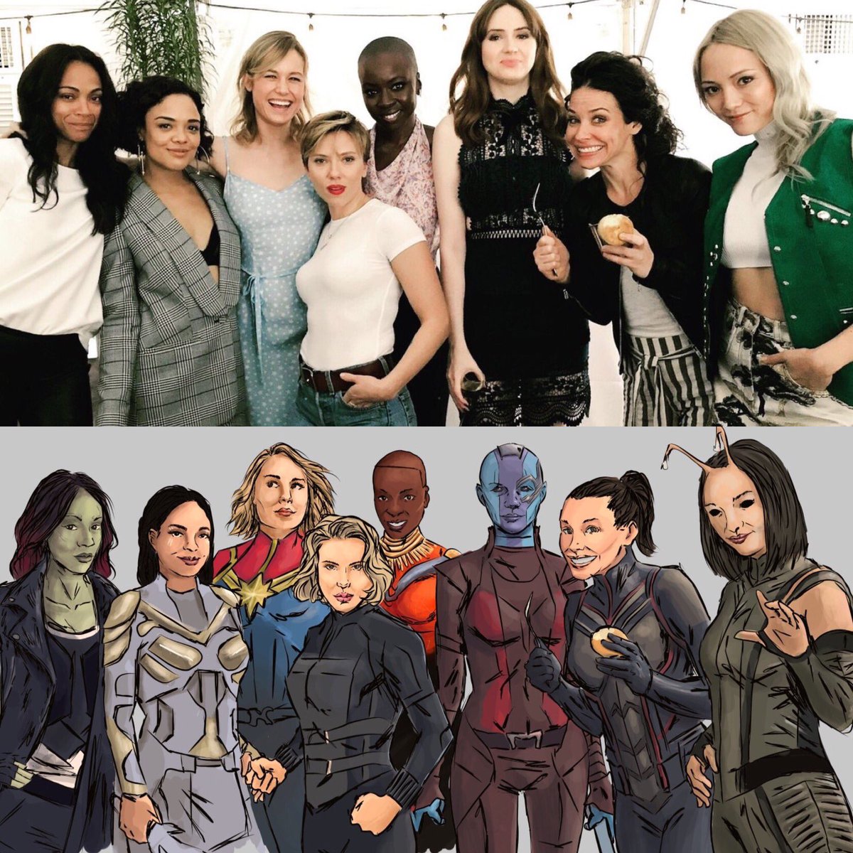 Black Widow, Valkyrie, Gamora And Wasp In Avengers Infinity War Wallpapers