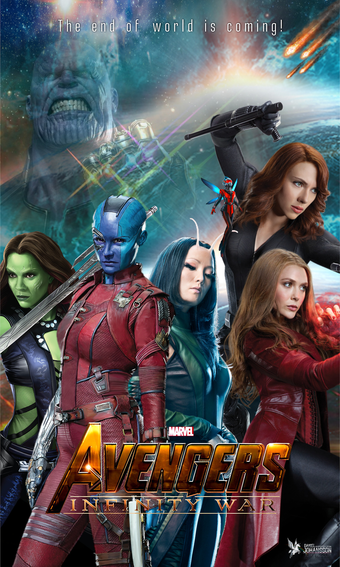 Black Widow, Valkyrie, Gamora And Wasp In Avengers Infinity War Wallpapers