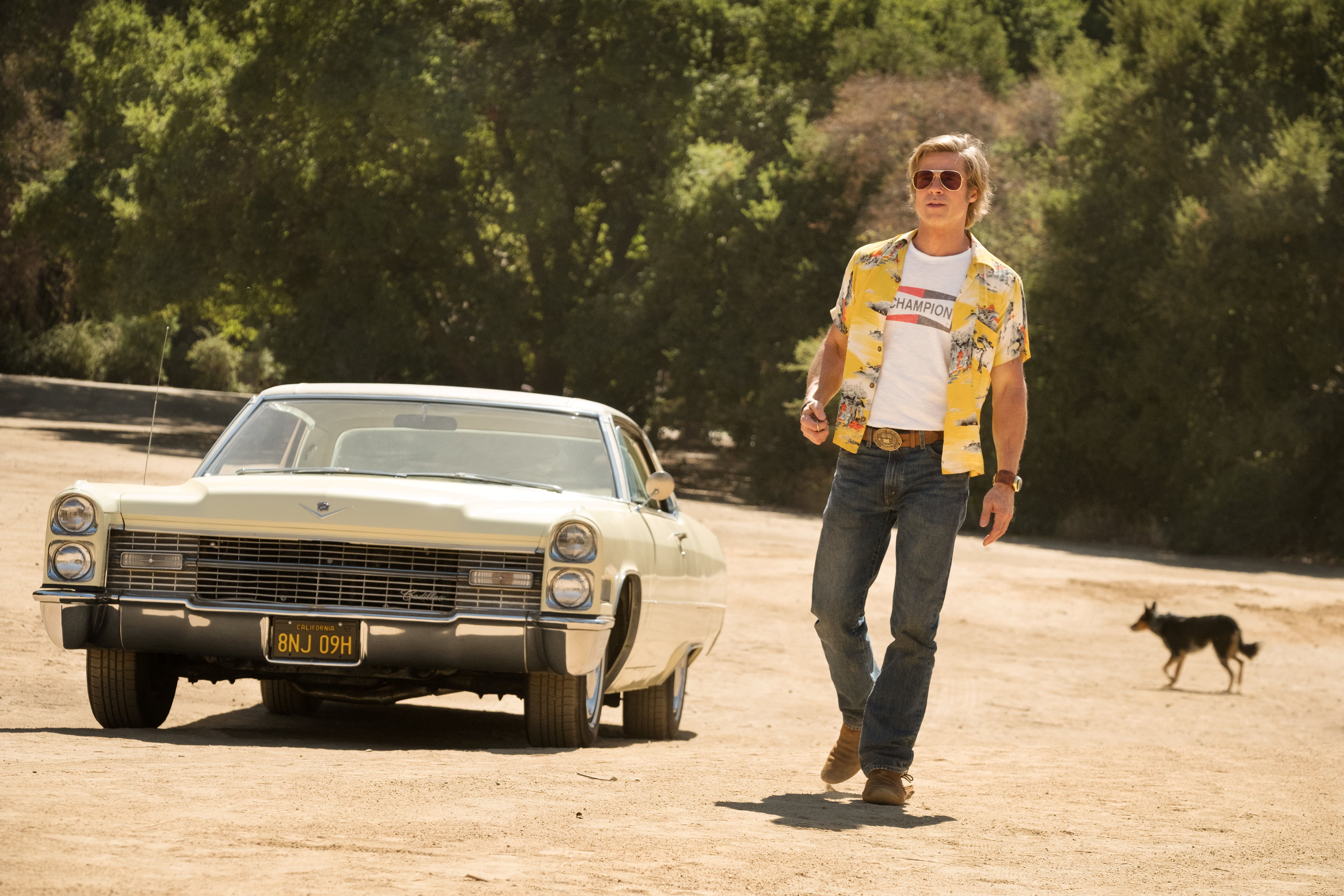 Brad Pitt In Once Upon A Time In Hollywood Movie Image Wallpapers