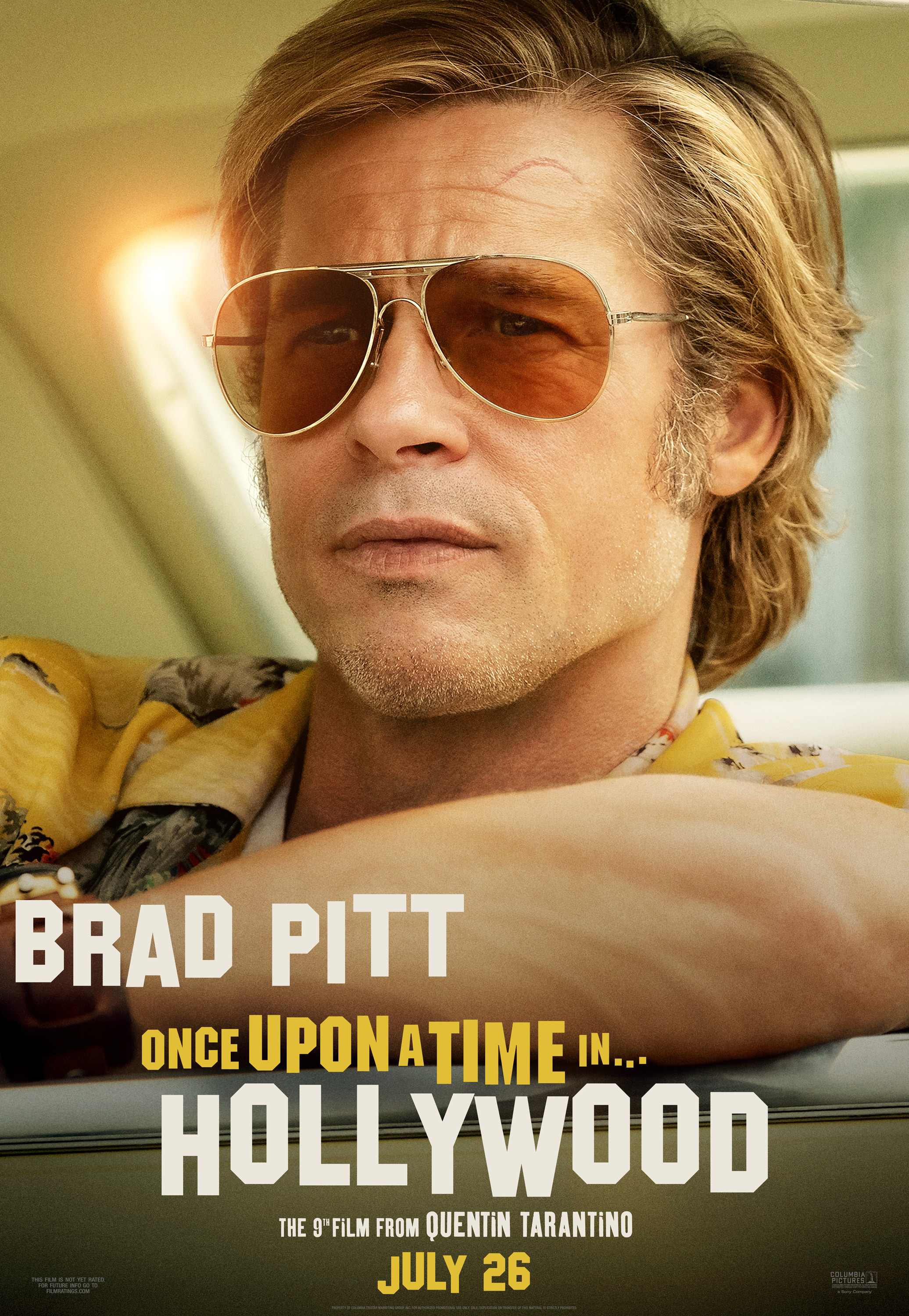 Brad Pitt In Once Upon A Time In Hollywood Movie Image Wallpapers