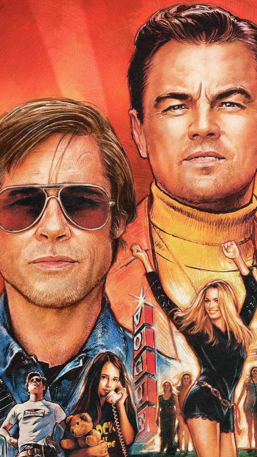 Brad Pitt In Once Upon A Time In Hollywood Movie Image Wallpapers