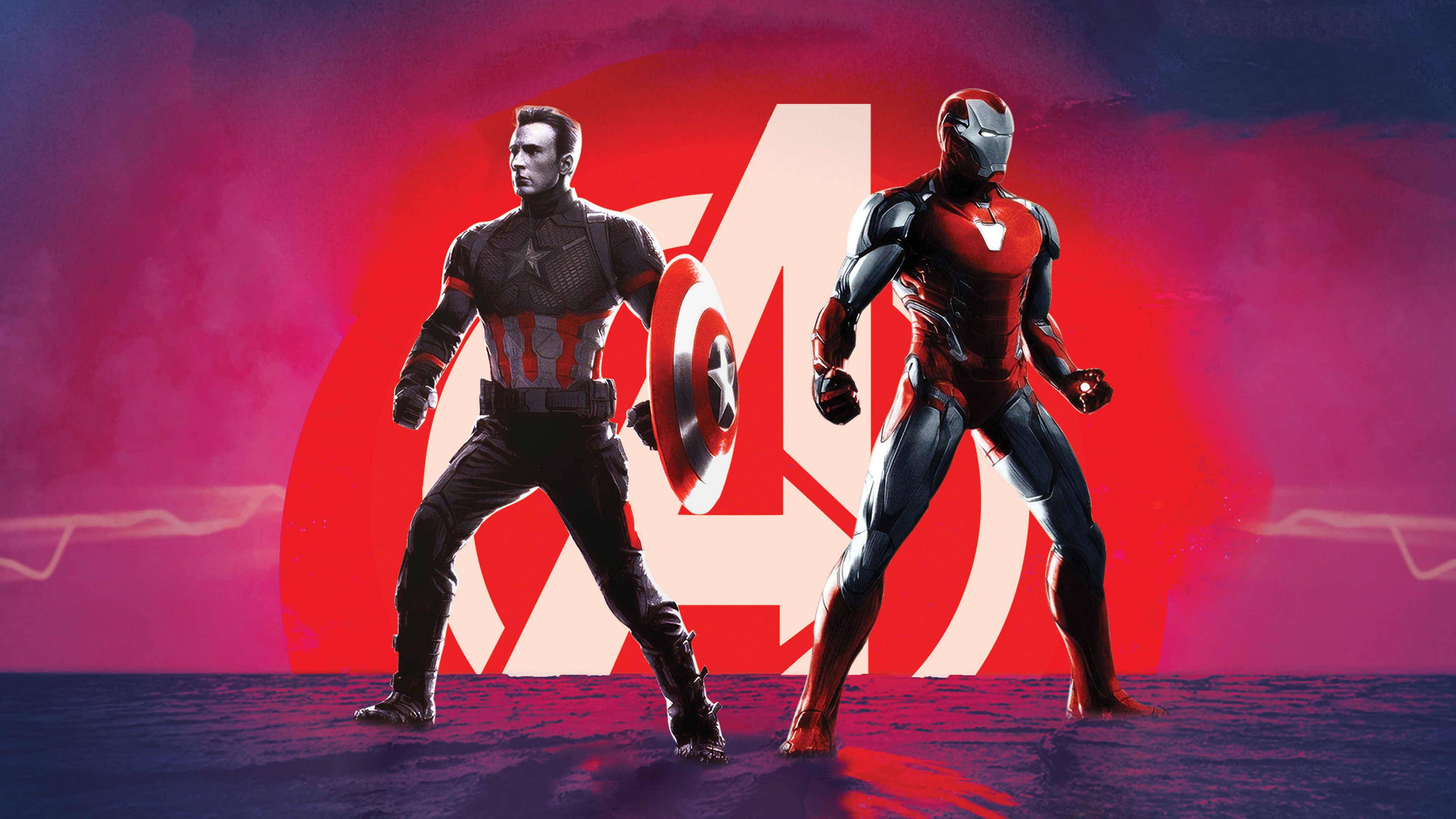 Captain America And Iron Man Avengers Endgame Wallpapers