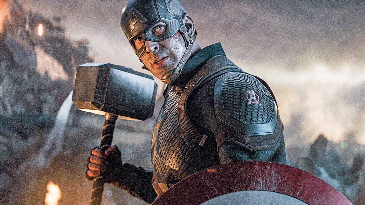 Captain America Holding Thor'S Hammer Wallpapers