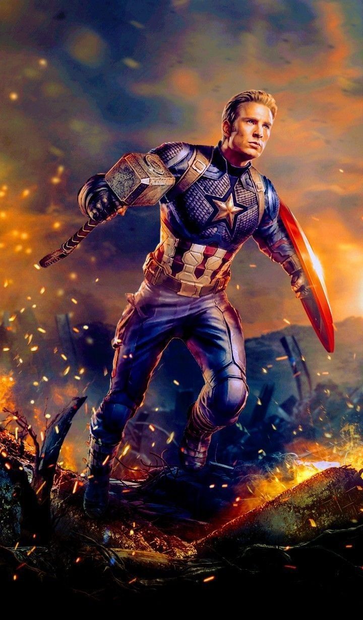 Captain America In Avengers Endgame Wallpapers