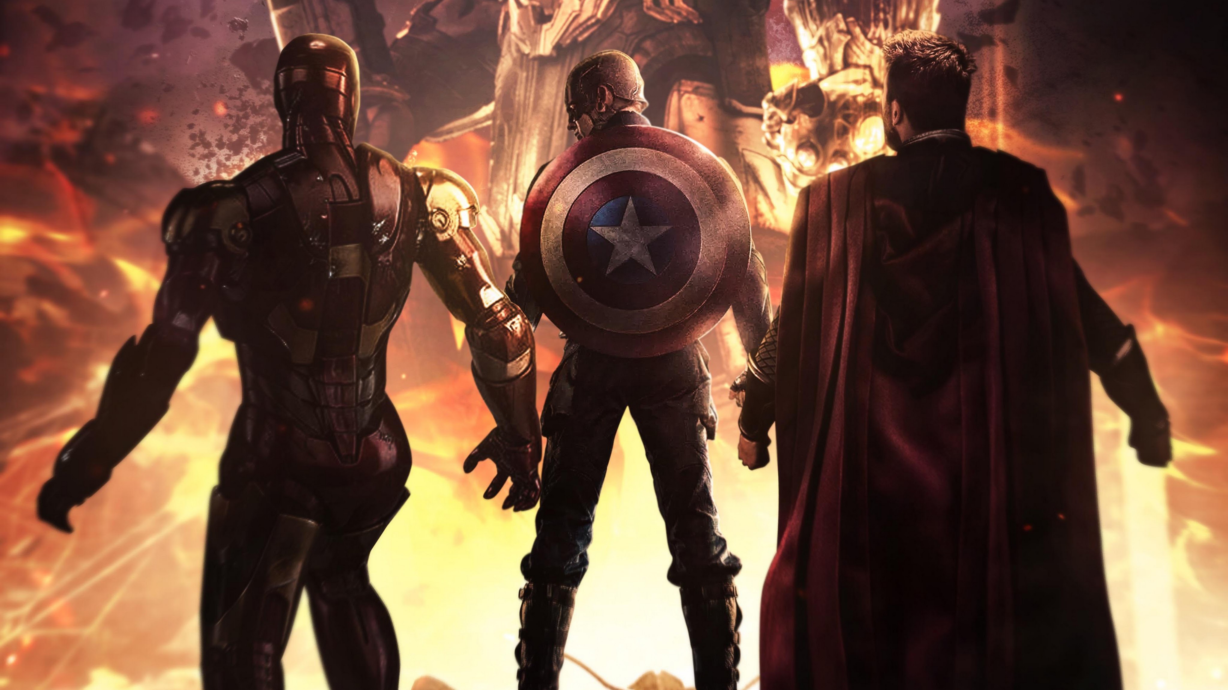 Captain America Iron Man Thor Avengers Wallpapers