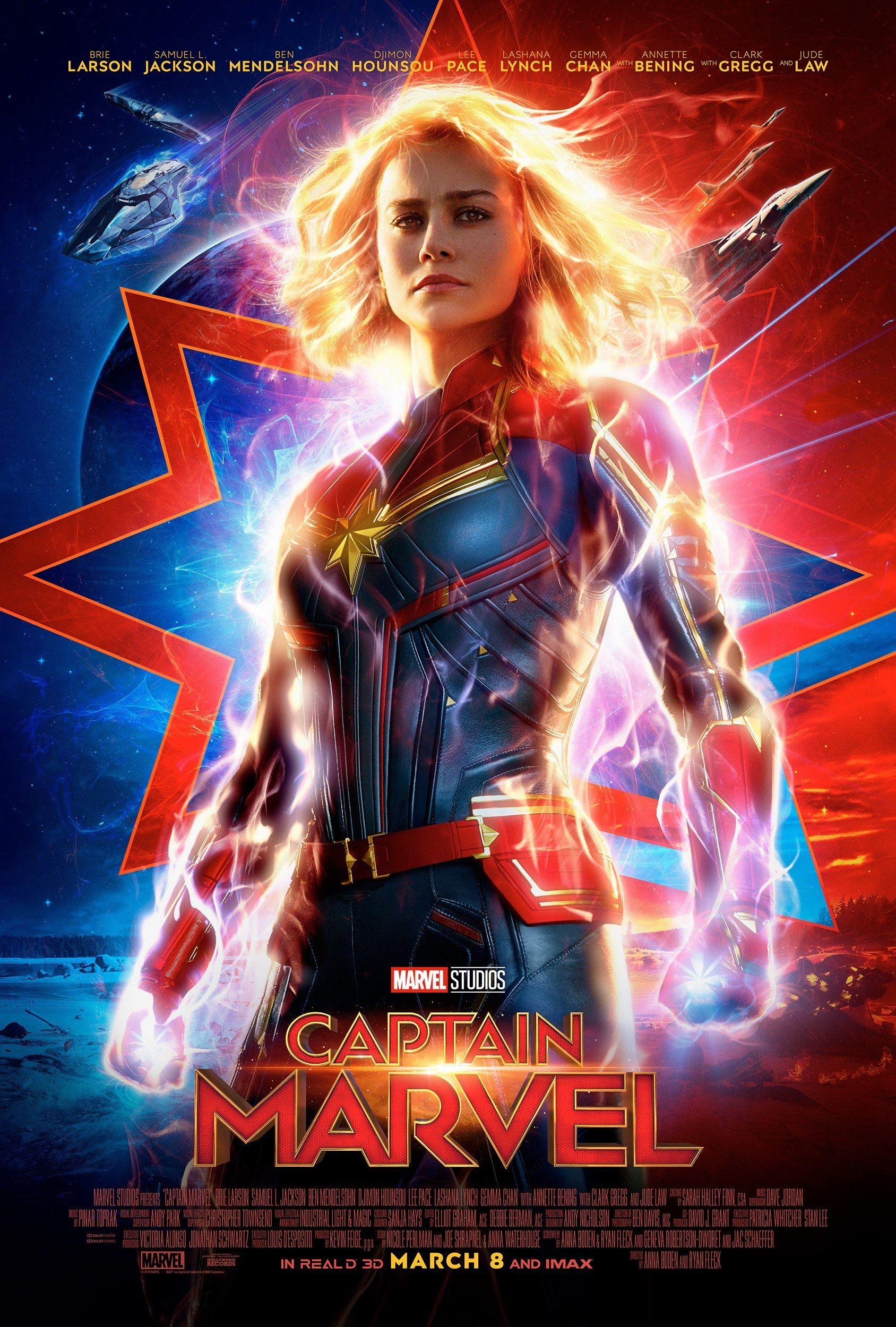 Captain Marvel 2019 Official Poster Wallpapers