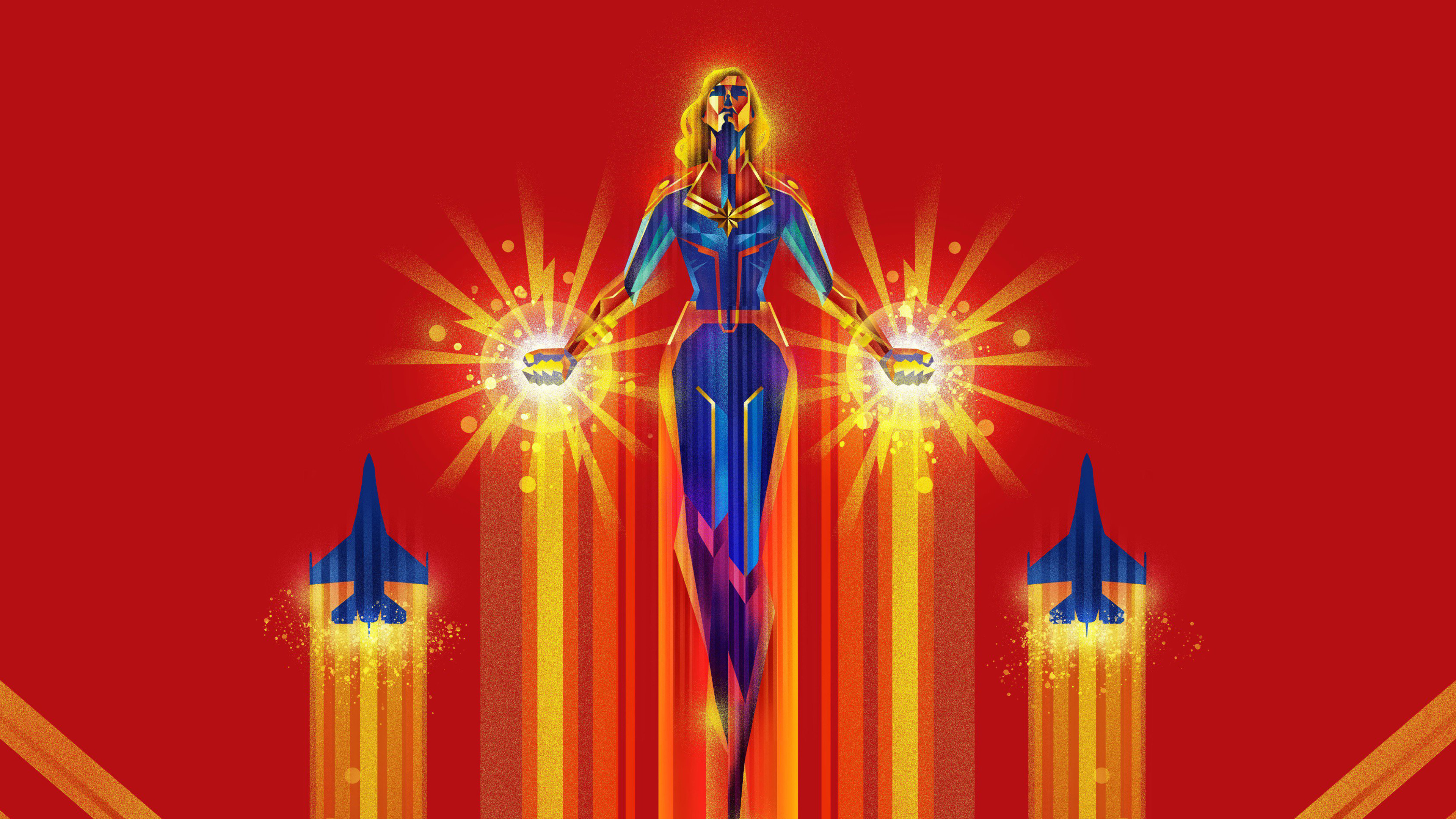 Captain Marvel Artwork 8K Wallpapers