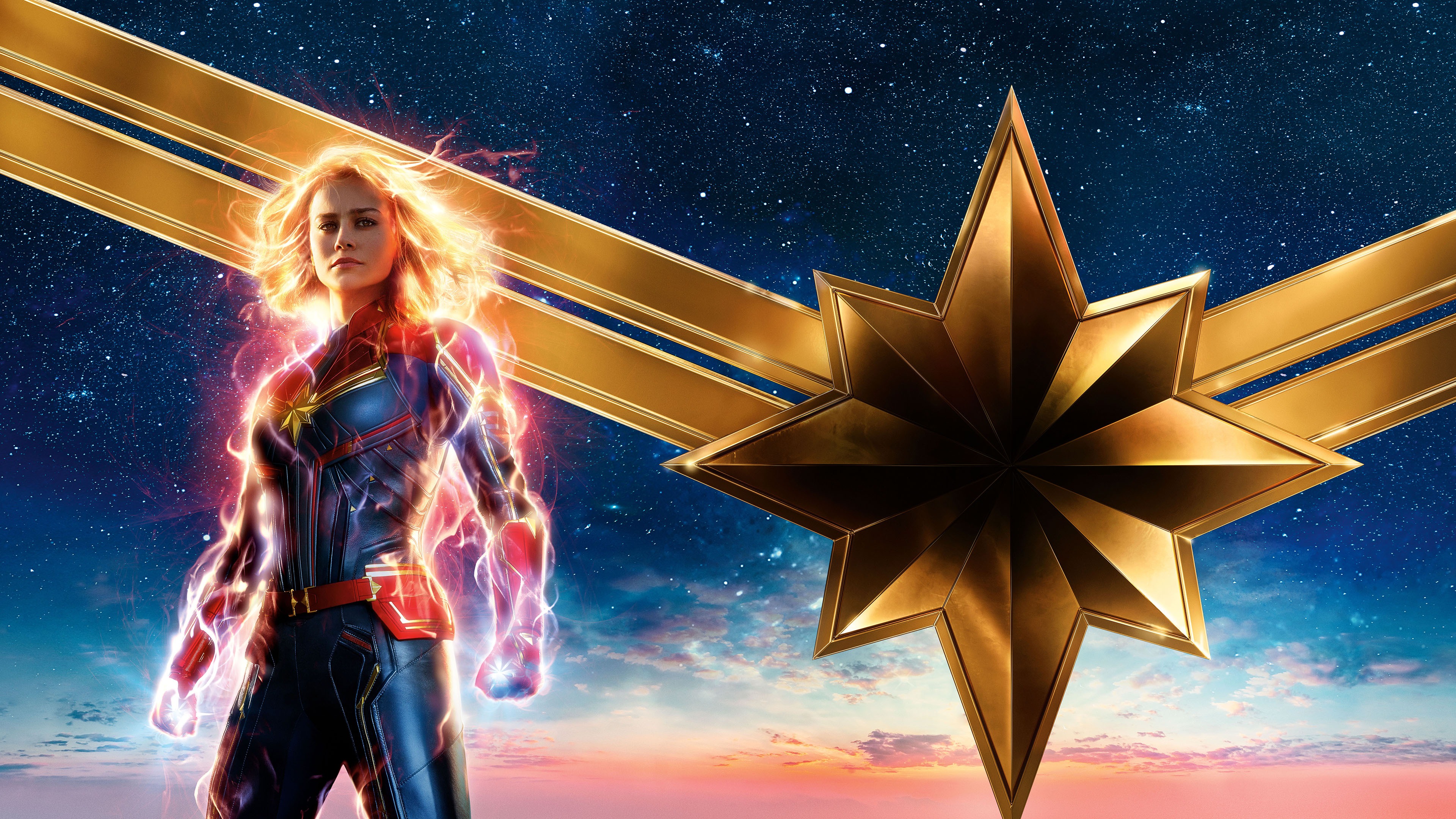 Captain Marvel Movie Poster Art Wallpapers