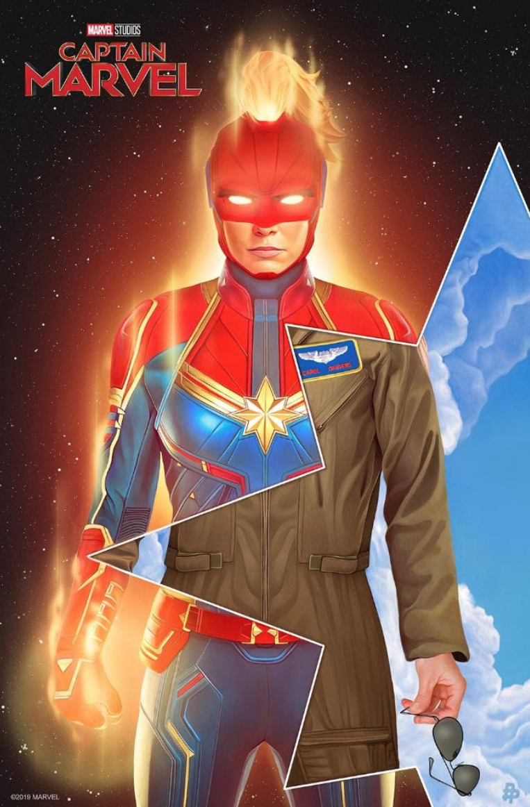 Captain Marvel Movie Poster Art Wallpapers