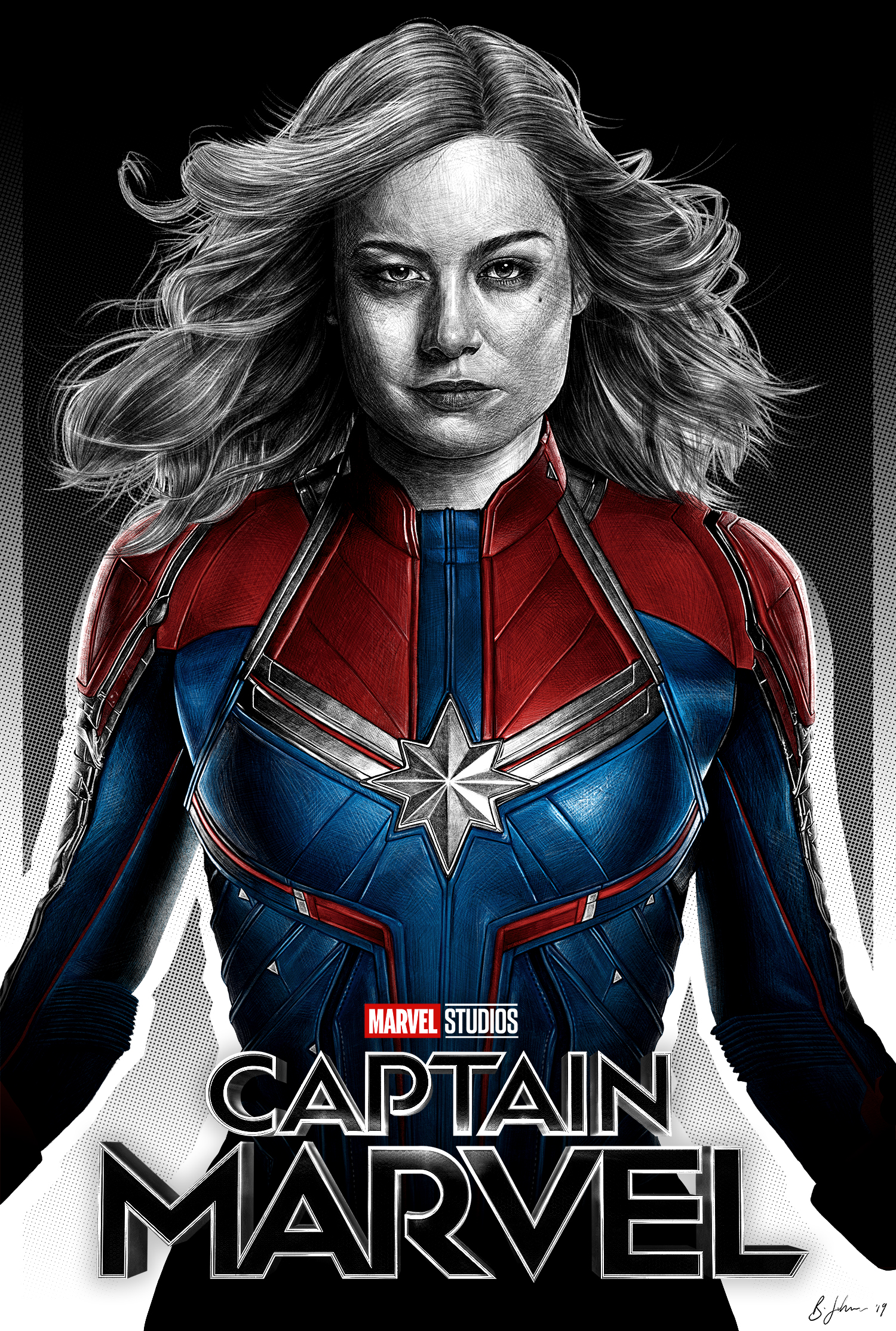 Captain Marvel Movie Poster Art Wallpapers