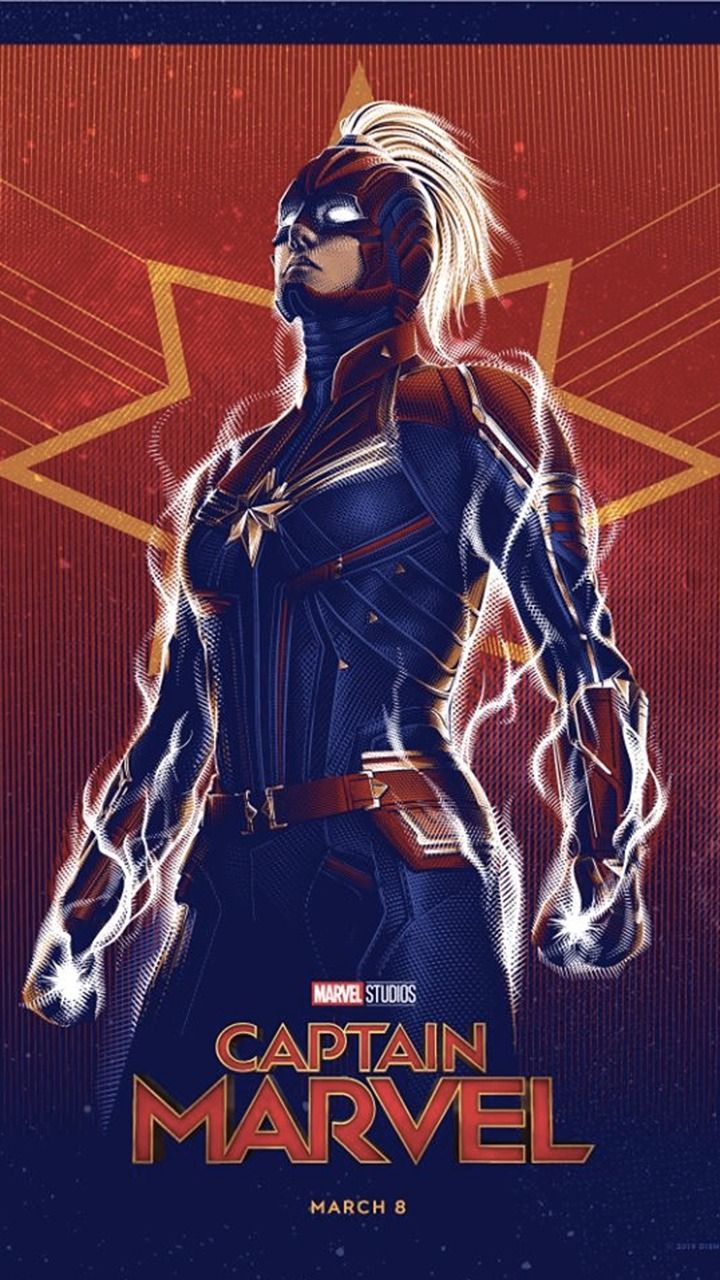 Captain Marvel Movie Poster Art Wallpapers