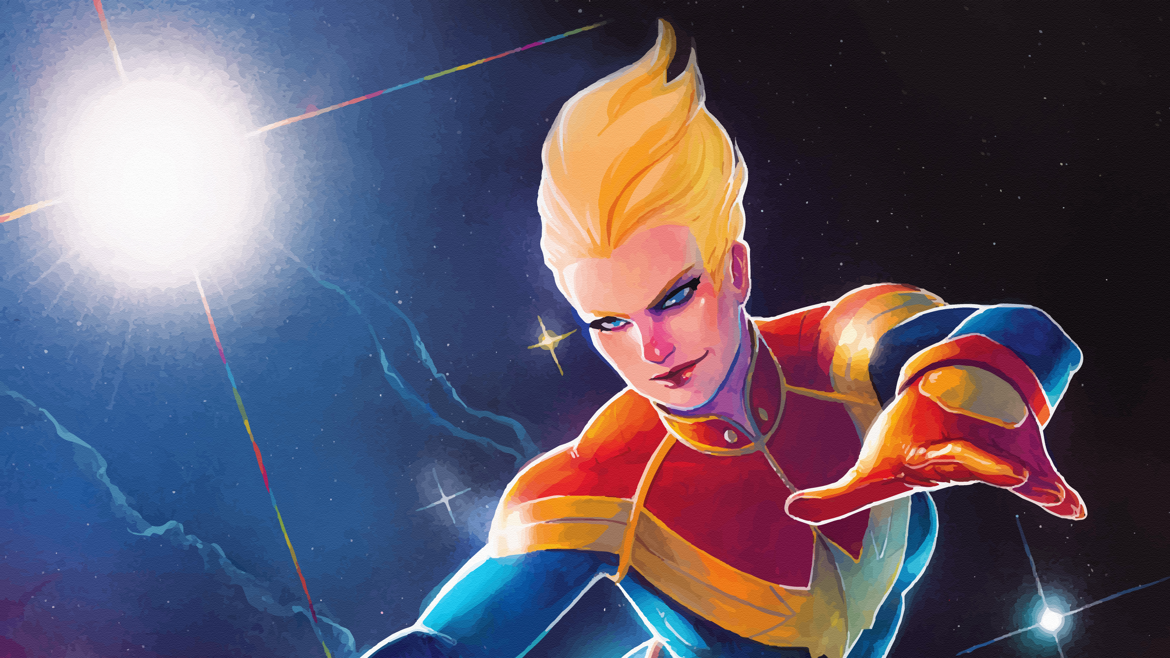 Captain Marvel Super Power Wallpapers