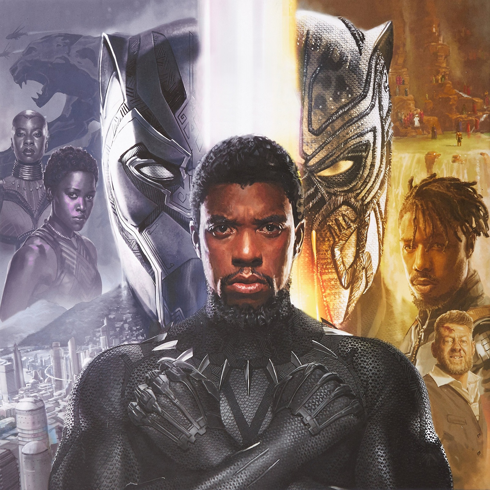 Chadwick Boseman As Black Panther 2018 Movie Wallpapers