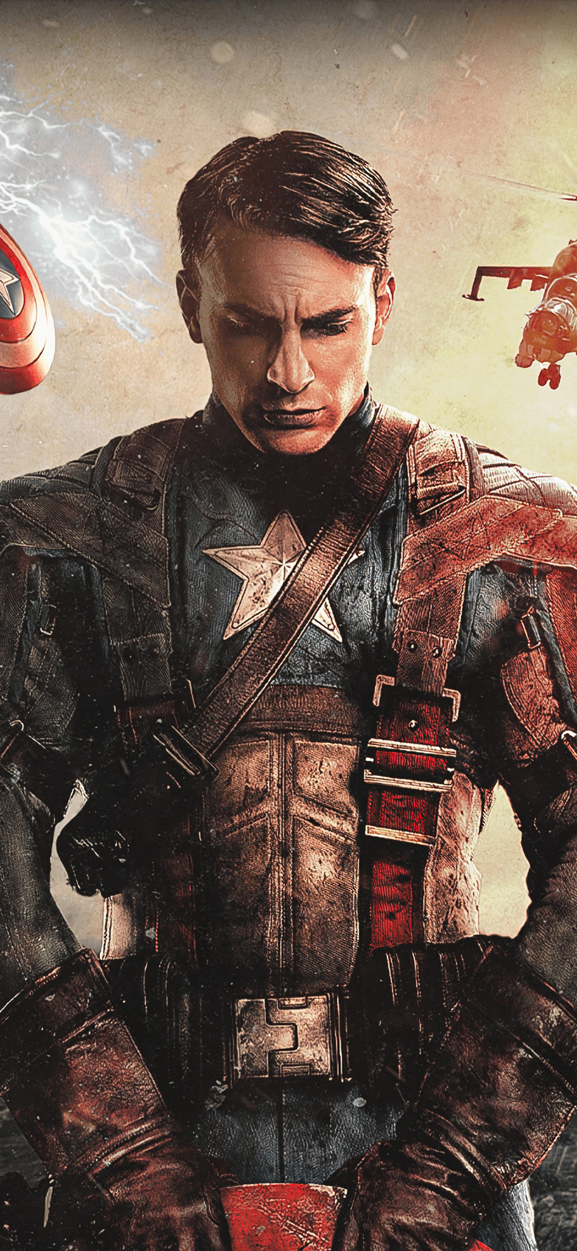 Chris Evans As Captain America Wallpapers