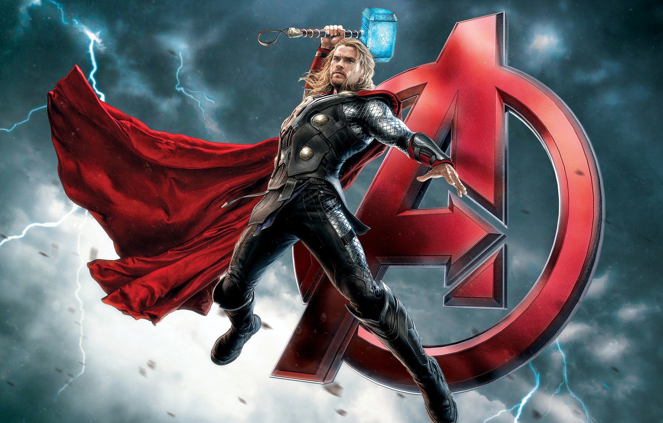 Chris Hemsworth As Thor In Avengers Wallpapers