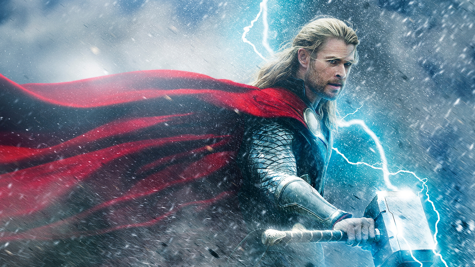 Chris Hemsworth As Thor In Avengers Wallpapers