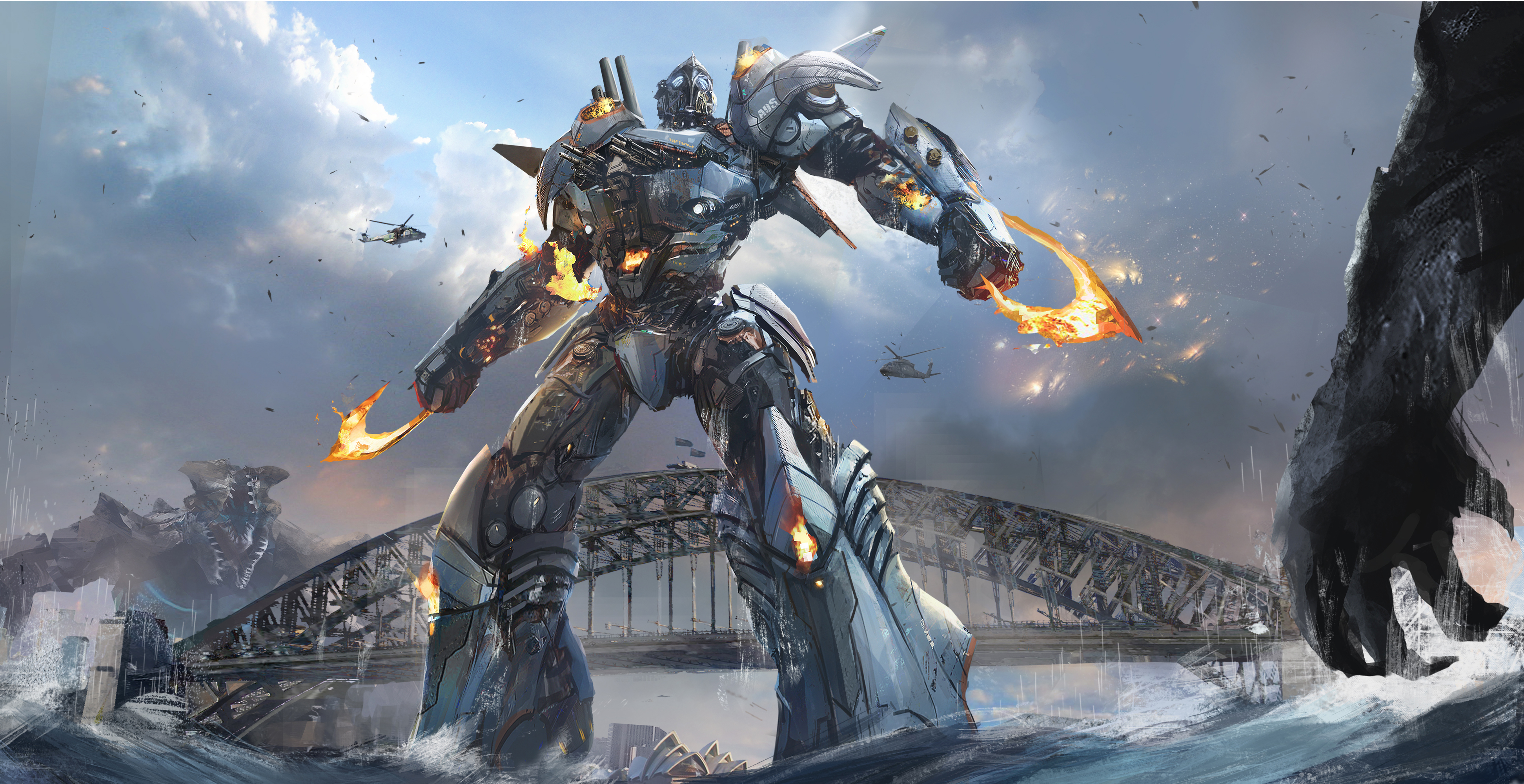 Creature Vs Robots Pacific Rim Uprising Wallpapers