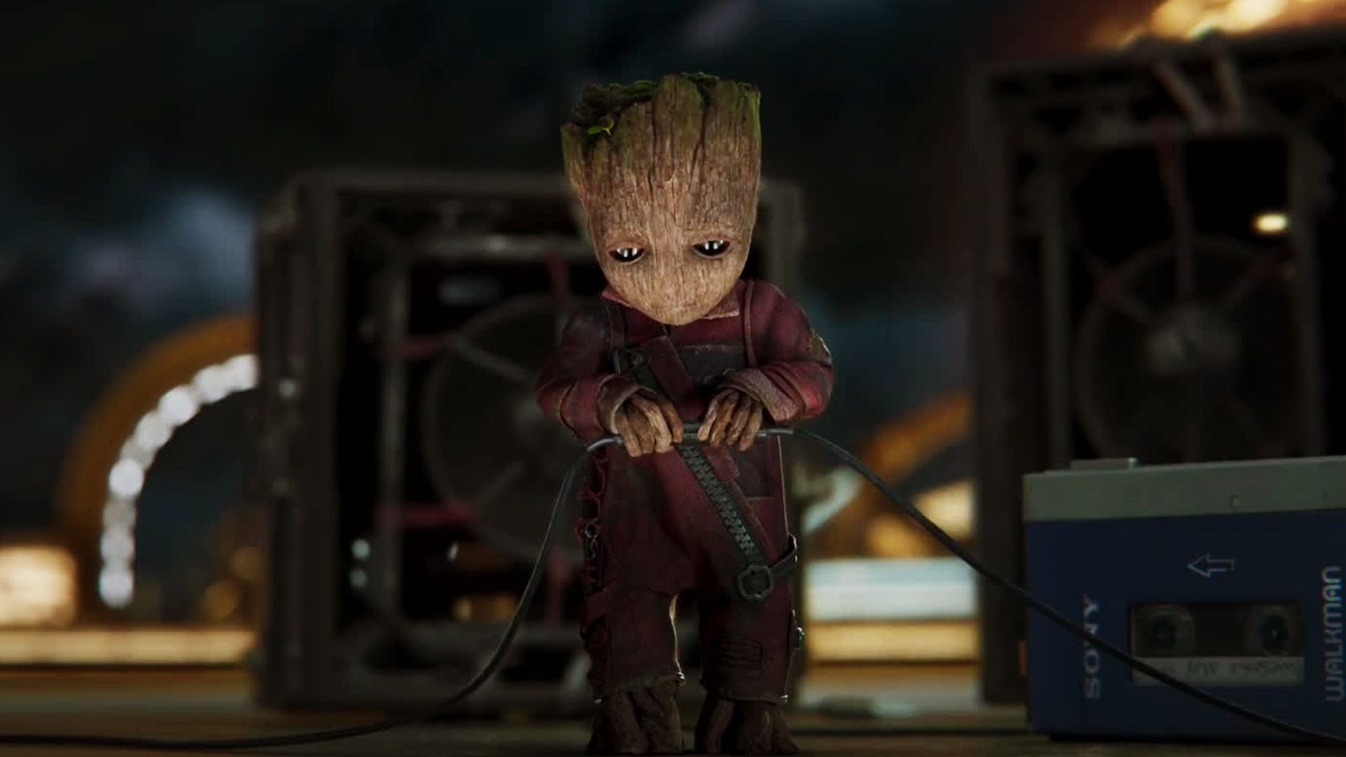 Cute Baby Groot In Guardians Of The Galaxy Wallpapers