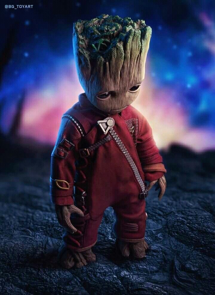 Cute Baby Groot In Guardians Of The Galaxy Wallpapers