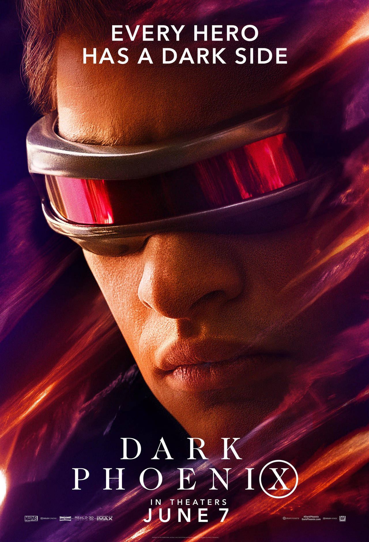 Cyclops X-Men Dark Phoenix Poster Wallpapers