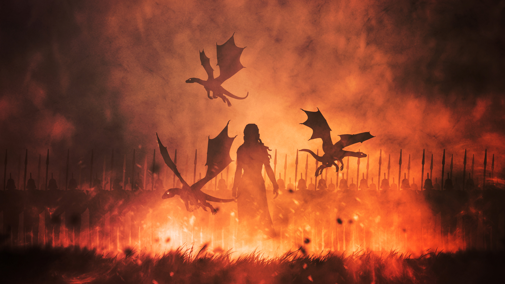 Daenerys Targaryen With Dragon Artwork Wallpapers