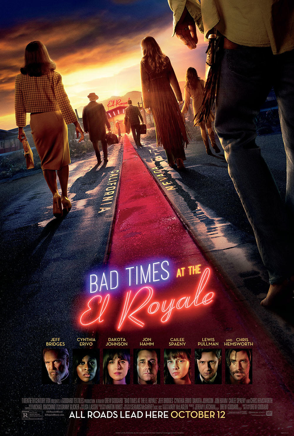 Dakota Johnson Bad Times At The El Royale 2018 Movie Poster Wallpapers