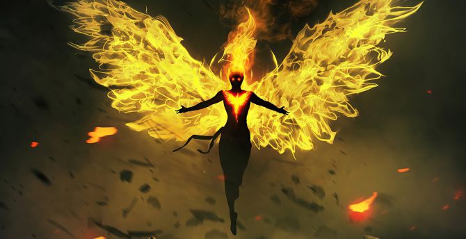 Dark Phoenix Key Art Wallpapers