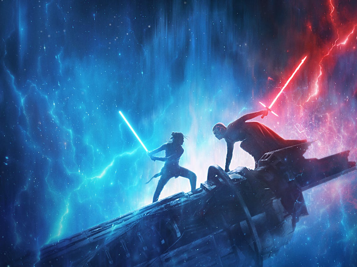 Dark Side Rey And Double Bladed Lightsaber Wallpapers