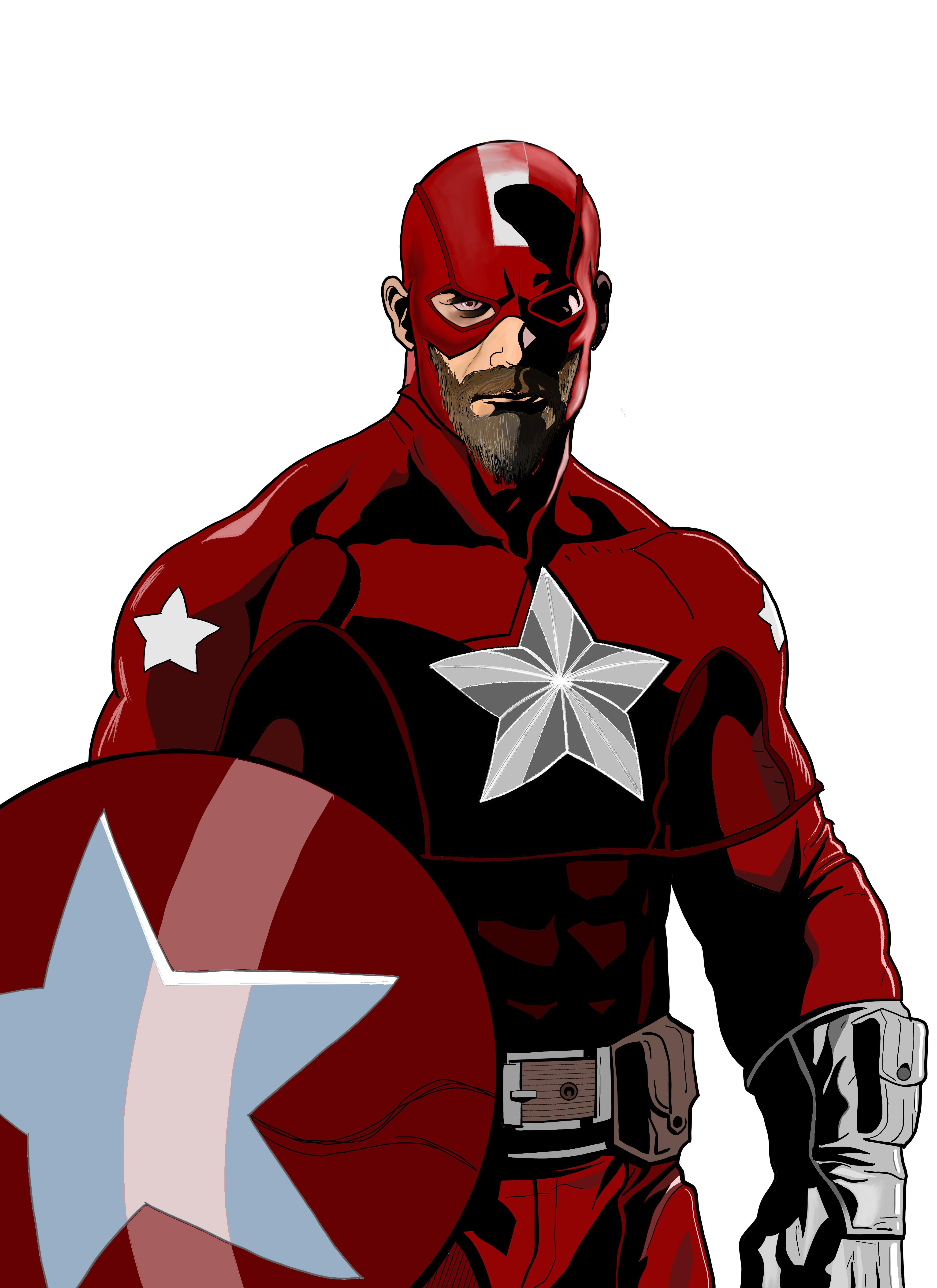 David Harbour As Red Guardian Art Wallpapers