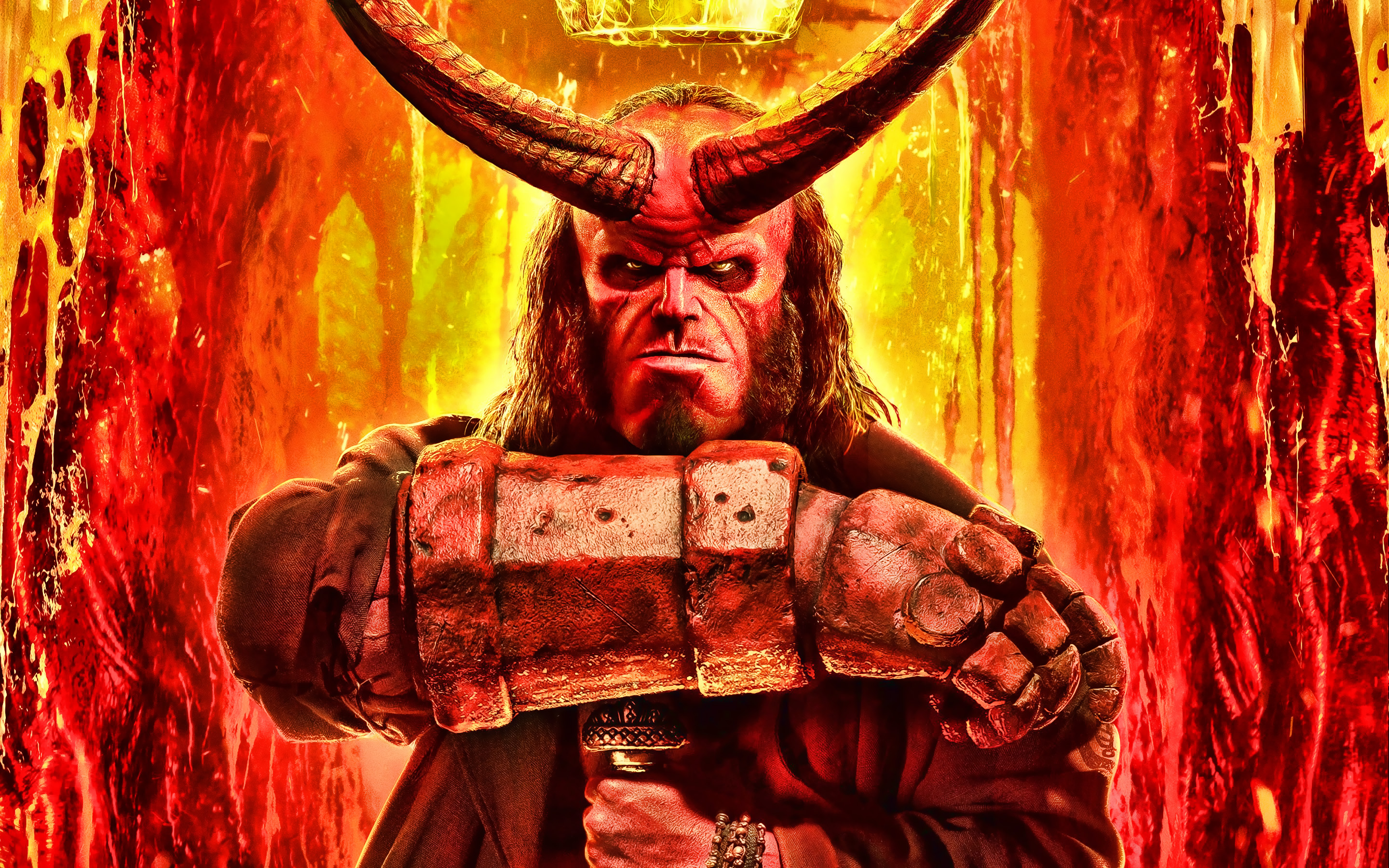 David Harbour Hellboy Movie Poster Image Wallpapers